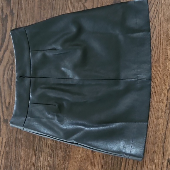 NWT J. Crew Womens‎ Black Faux A-Line Leather Mini Skirt - Picture 5 of 6